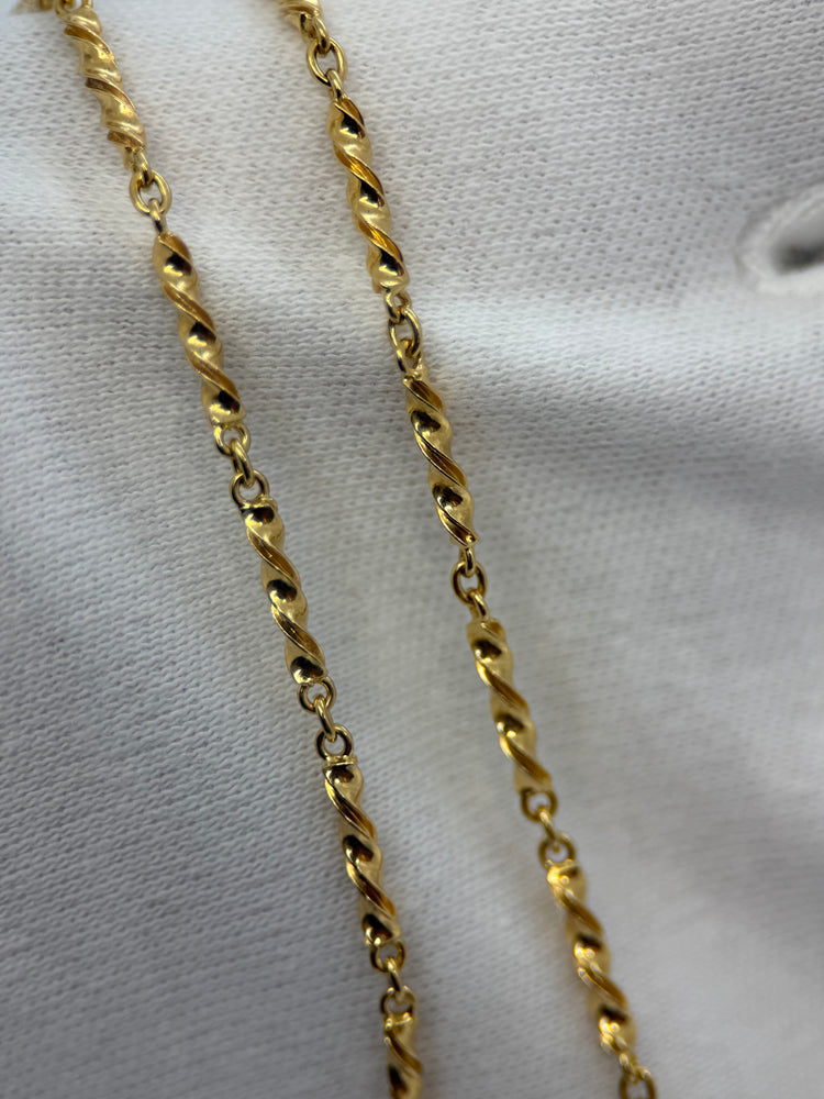 18K Gold Pocket-Watch Chain – 9.7g, 41 cm