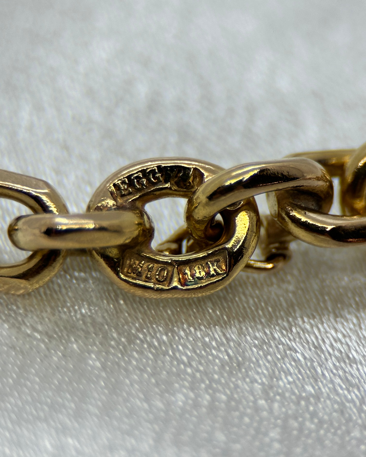 18K Ankarlänk Halsband - 69,3 g 1986