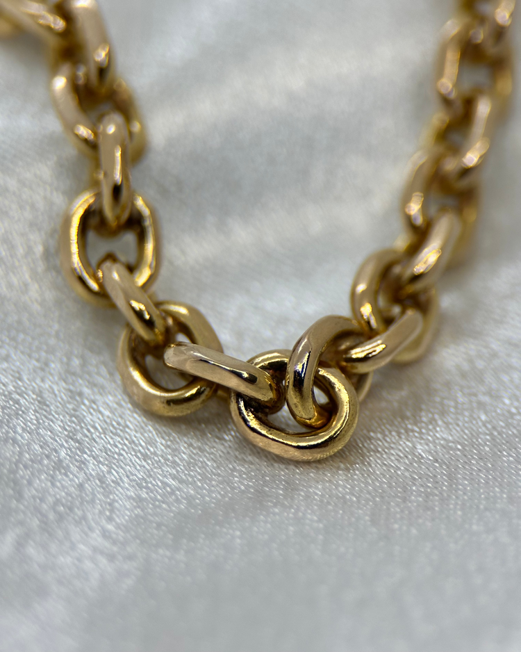 18K Ankarlänk Halsband - 69,3 g 1986