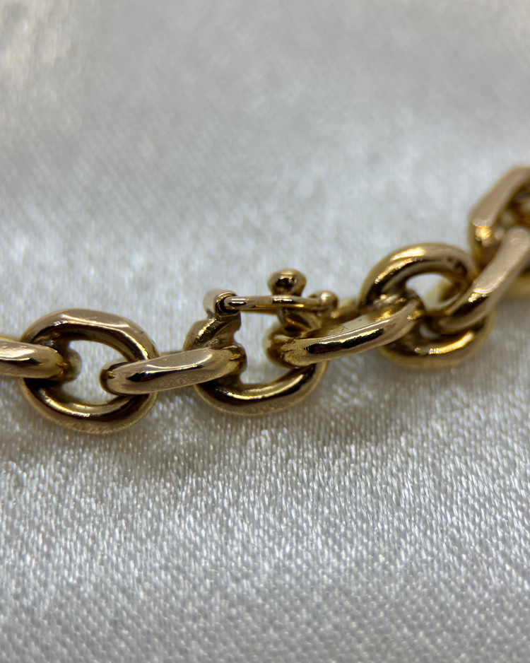 18K Ankarlänk Halsband - 69,3 g 1986