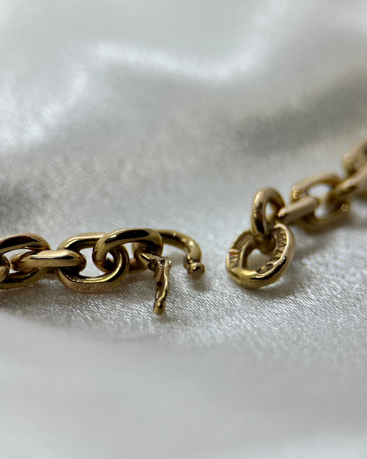 18K Ankarlänk Halsband - 69,3 g 1986