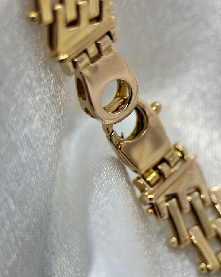 18K Staketlänk Halsband - 32,1 g 43 cm