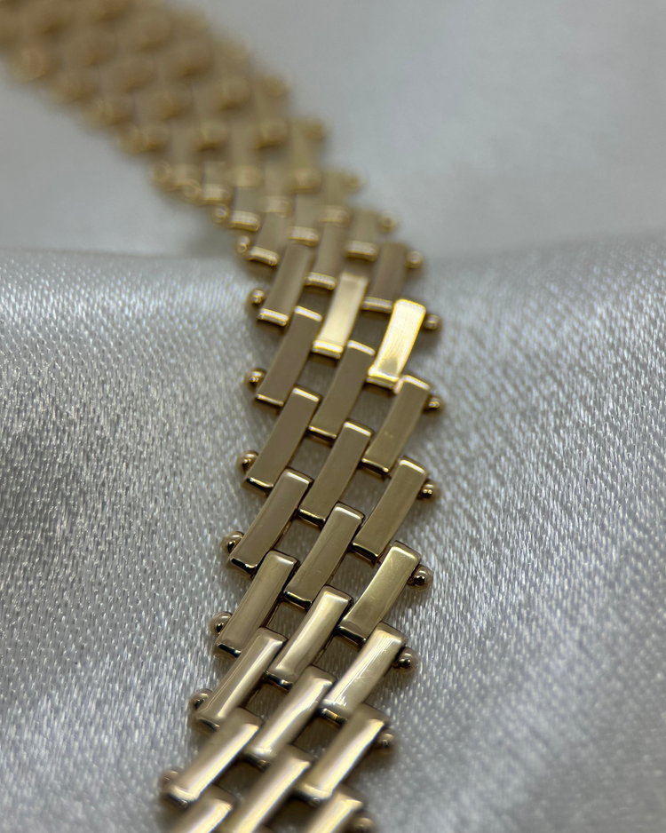 18K Staketlänk Halsband - 32,1 g 43 cm