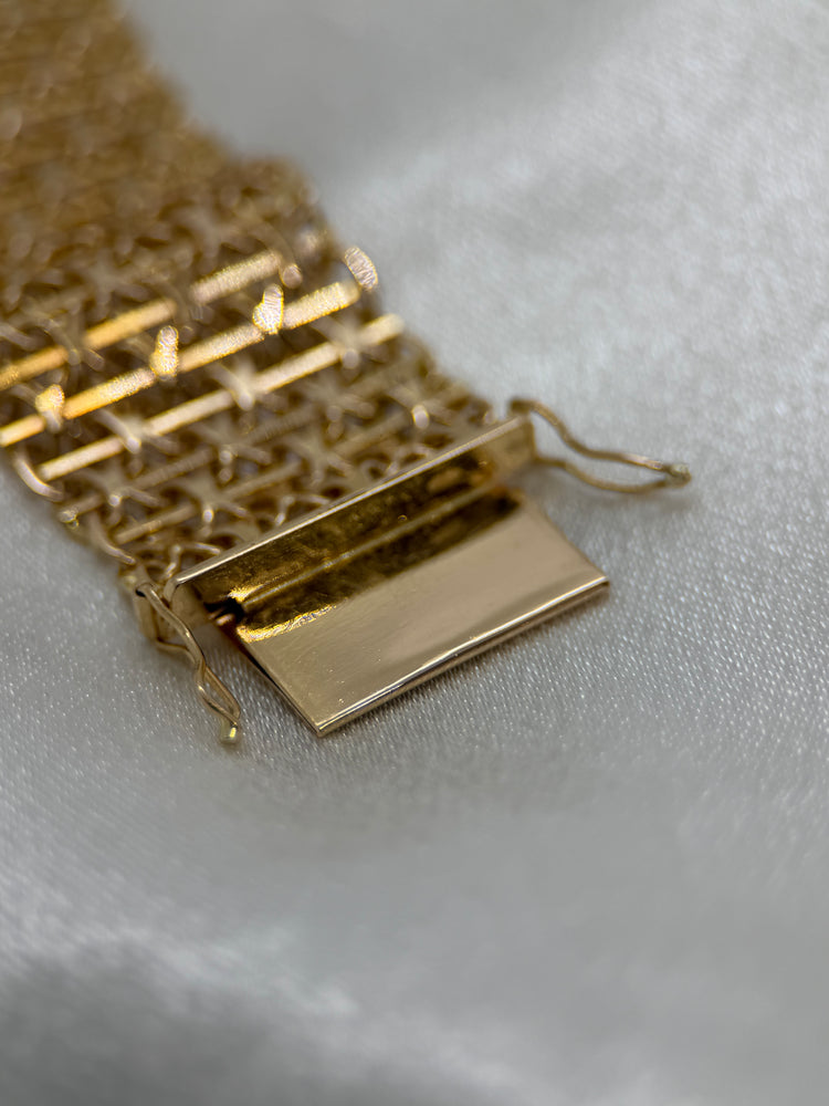 18K Armband med X-länk – 32.6g, 18.5 cm