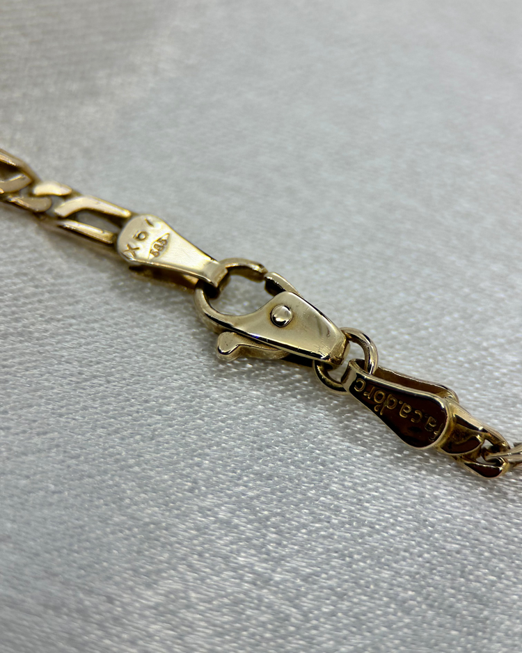 14K Fantasilänk Halskedja - 11,7 g 51 cm