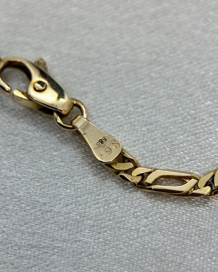 14K Fantasilänk Halskedja - 11,7 g 51 cm