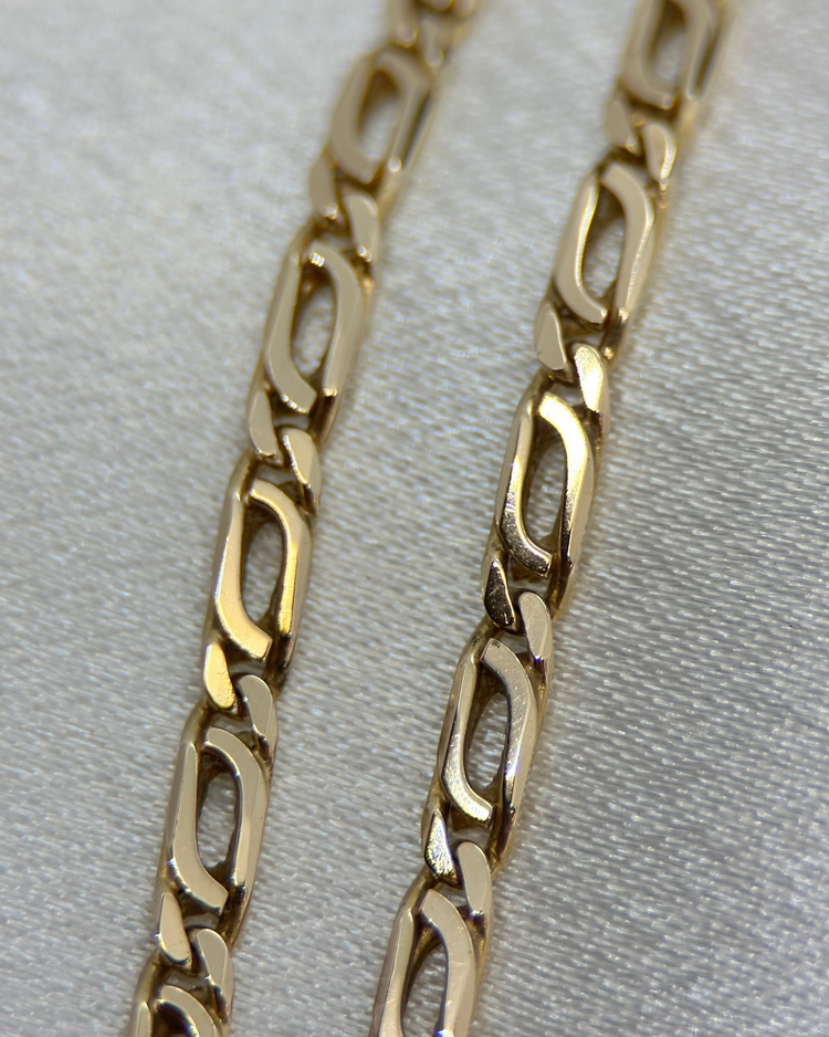 14K Fantasilänk Halskedja - 11,7 g 51 cm