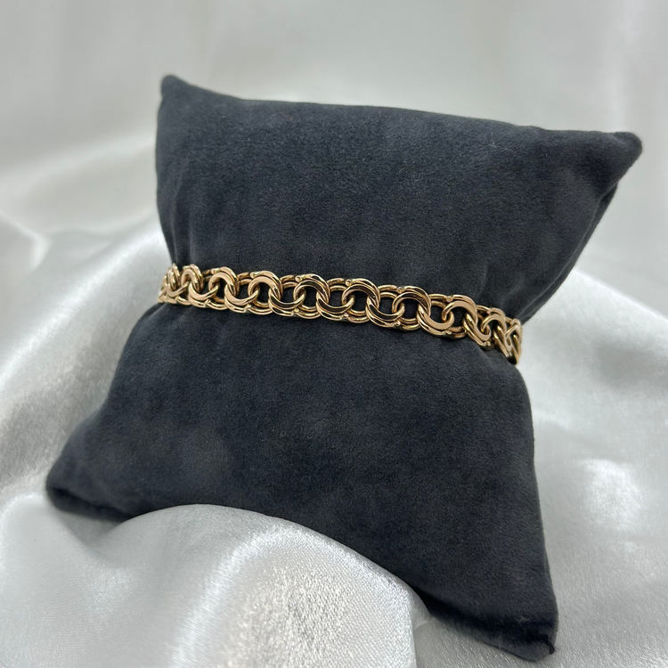 18K Bismarckarmband - 21,8 g 19 cm