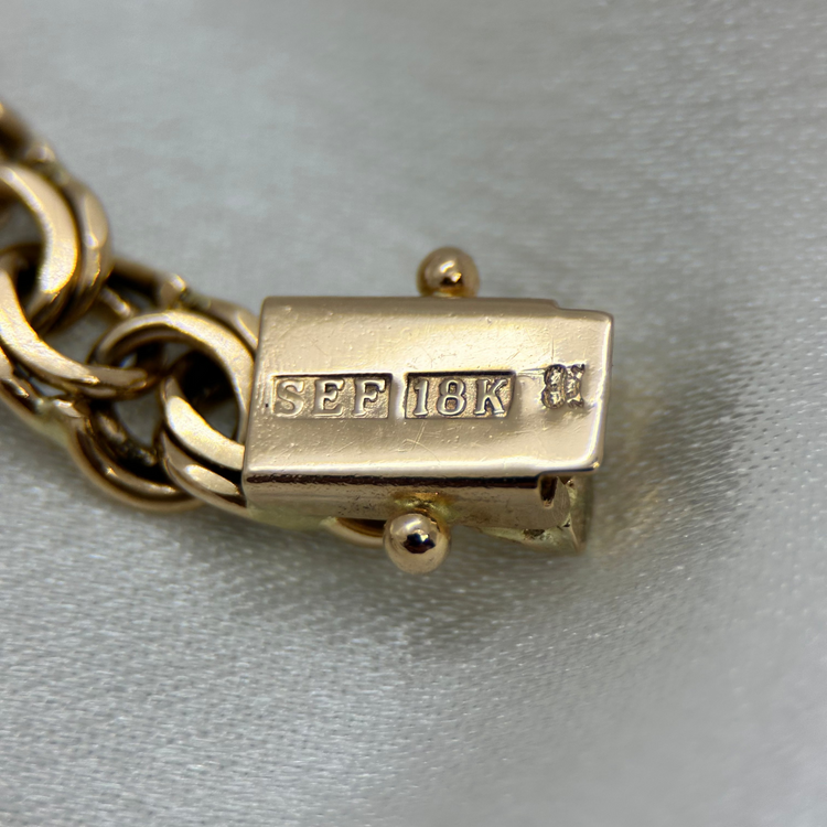 18K Bismarckarmband - 21,8 g 19 cm