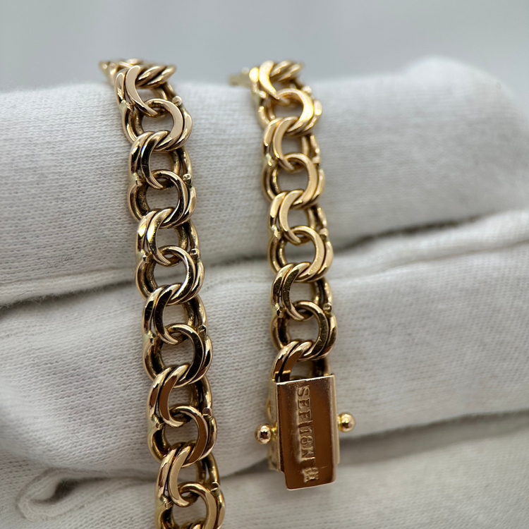 18K Bismarckarmband - 21,8 g 19 cm