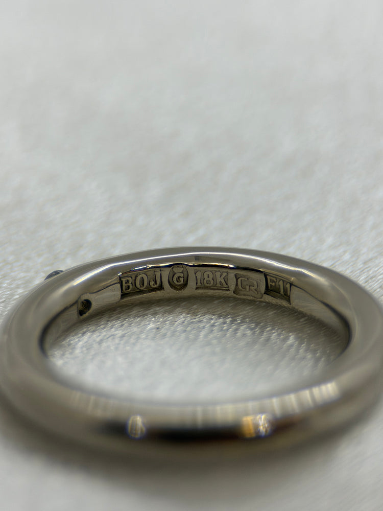 18K Bandring med diamant – 0.08 ct, Storlek 49.5