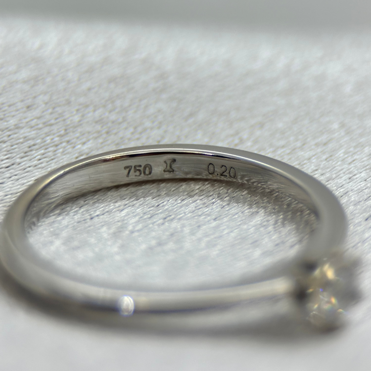 18K Solitärring – 0,20 ct storlek 50