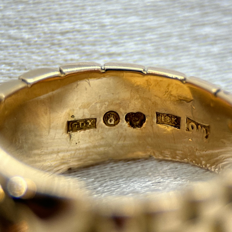 18K Diamantklackring - 1,29 ct ringstorlek 53