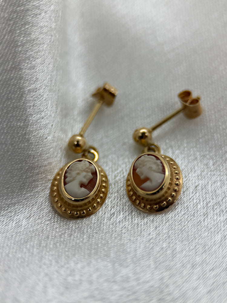 18K Kamé hängeörhängen – 1.6 cm