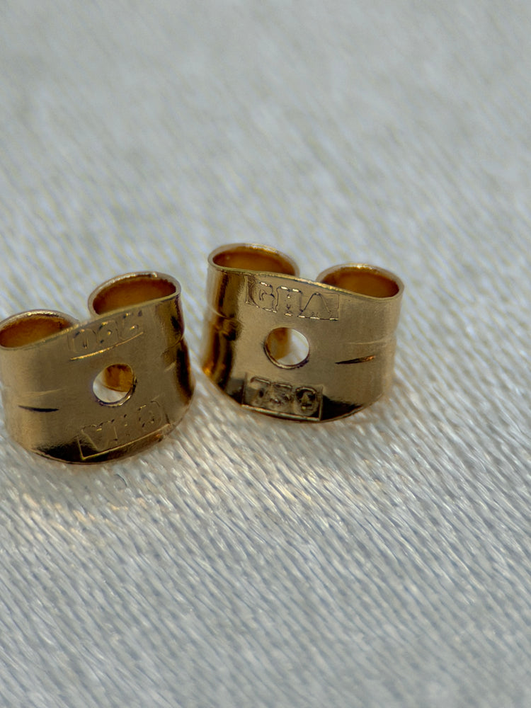 18K Kamé hängeörhängen – 1.6 cm