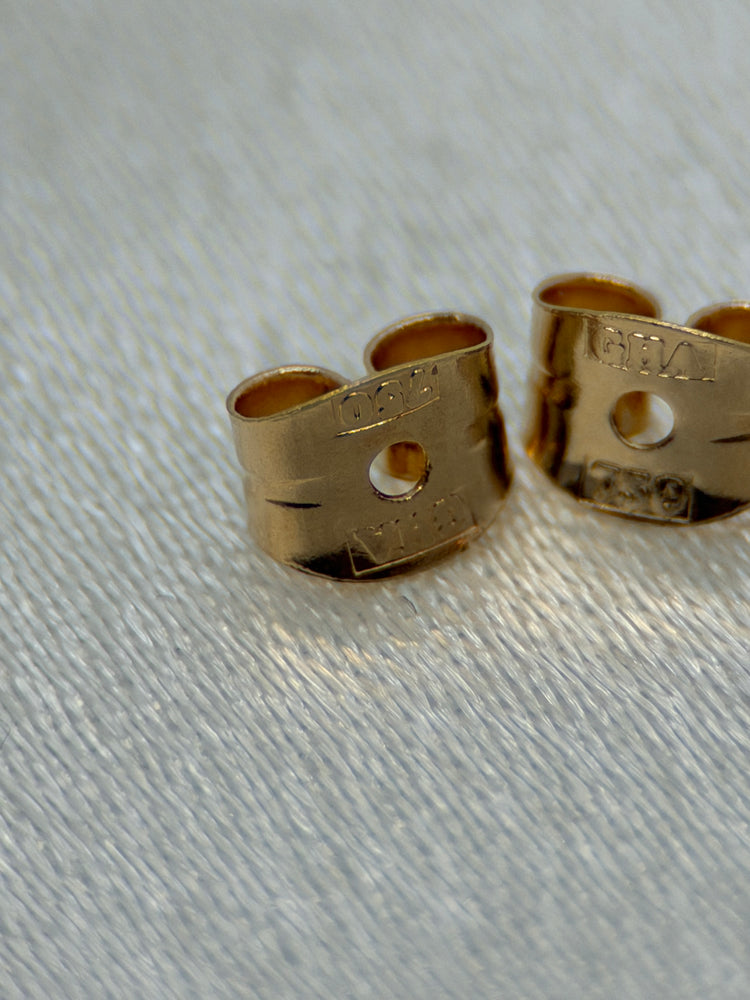 18K Kamé hängeörhängen – 1.6 cm