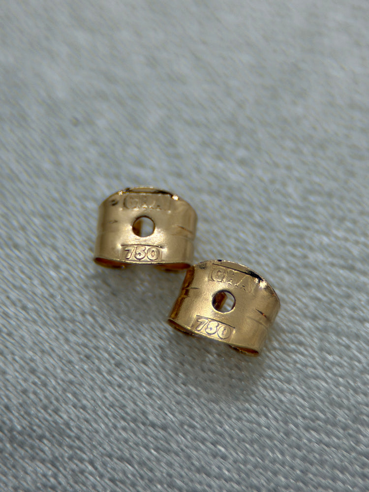 18K Kamé hängeörhängen – 1.6 cm