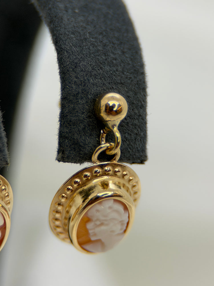 18K Kamé hängeörhängen – 1.6 cm
