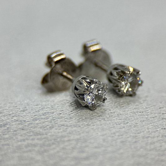 18K Diamant örhängen - 0,34 ct WVS