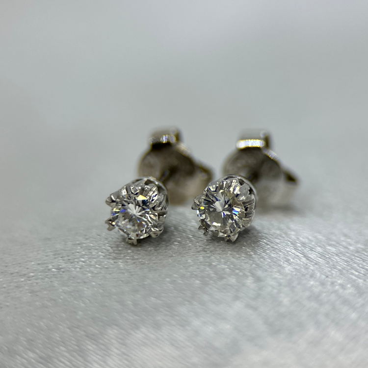 18K Diamant örhängen - 0,34 ct WVS