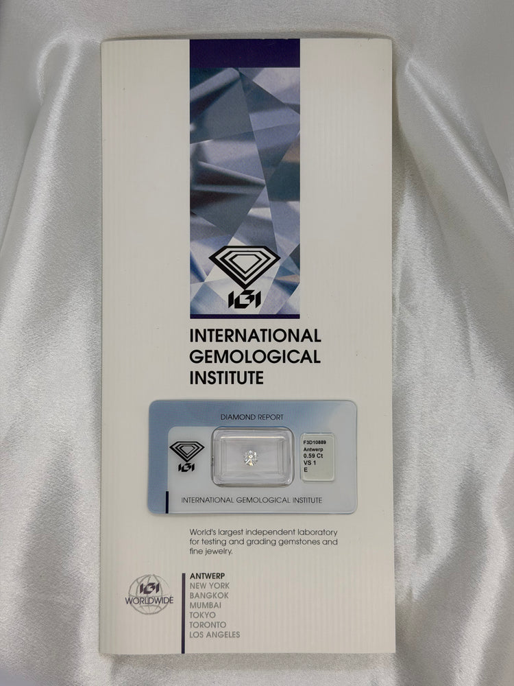 IGI 0.59 ct E VS1