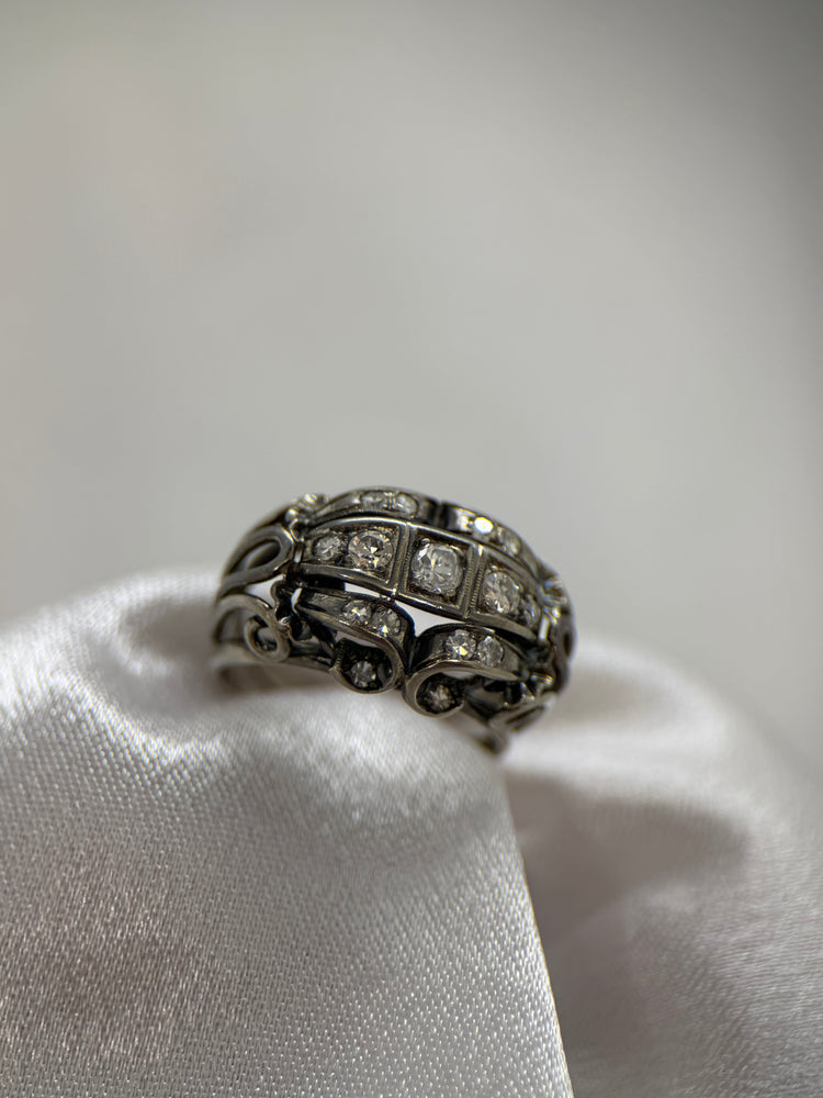 14K Diamantring – Storlek 55