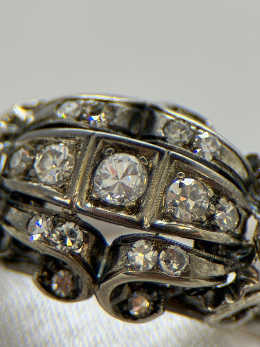 14K Diamantring – Storlek 55