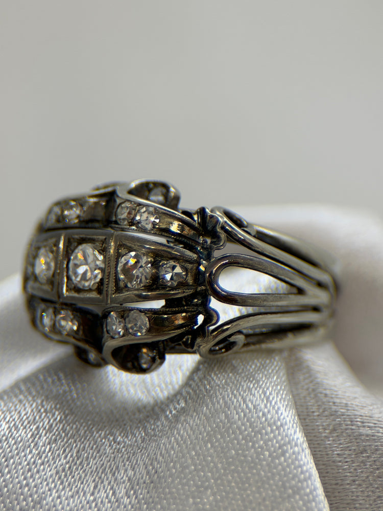 14K Diamantring – Storlek 55