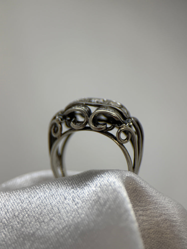 14K Diamantring – Storlek 55